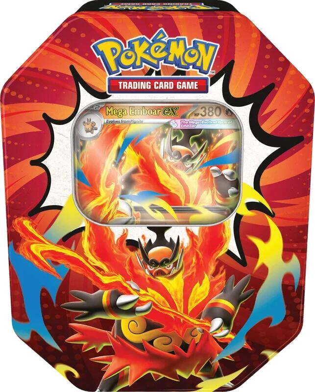 Pokémon TCG Mega Evolution Ascended Heroes Tin – Mega Emboar ex
