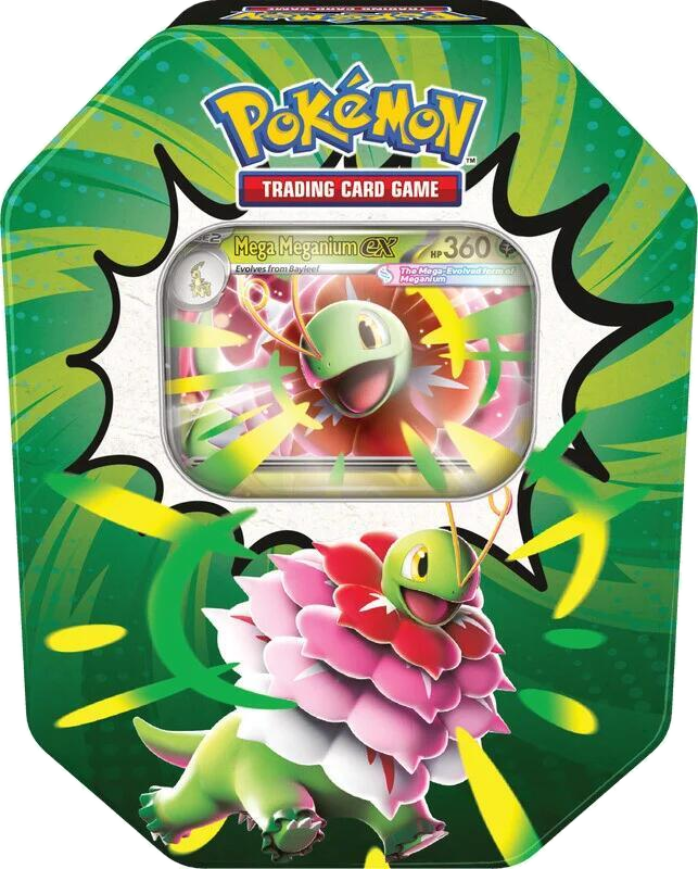 Pokémon TCG Mega Evolution Ascended Heroes Tin – Mega Meganium ex
