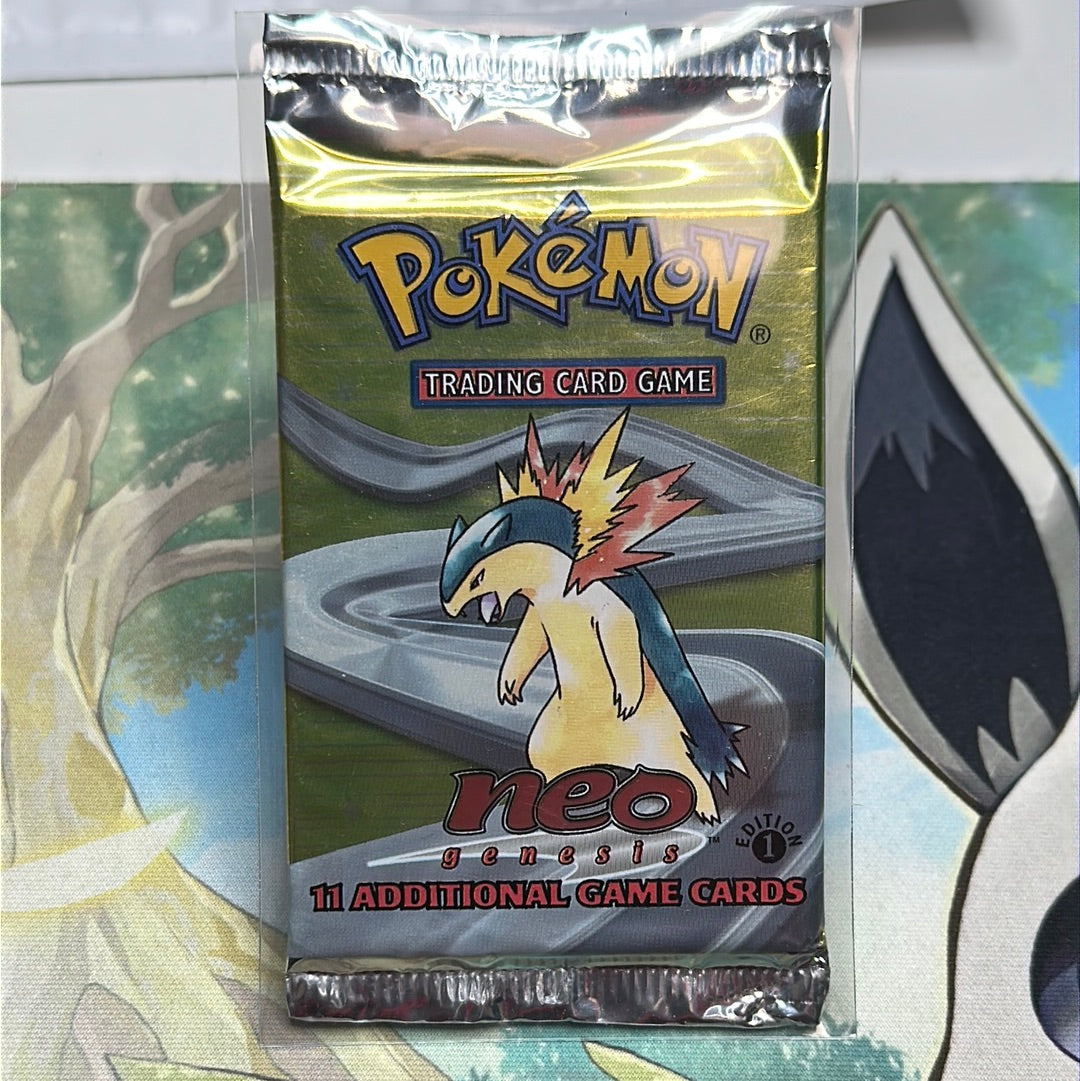 neogenesis booster box 1st Edition Neo Genesis Pack – TheCollectorsParadise Serial Number Extremely Rare Pokemon Neo Magic: The Gathering — How Many:4 protectors