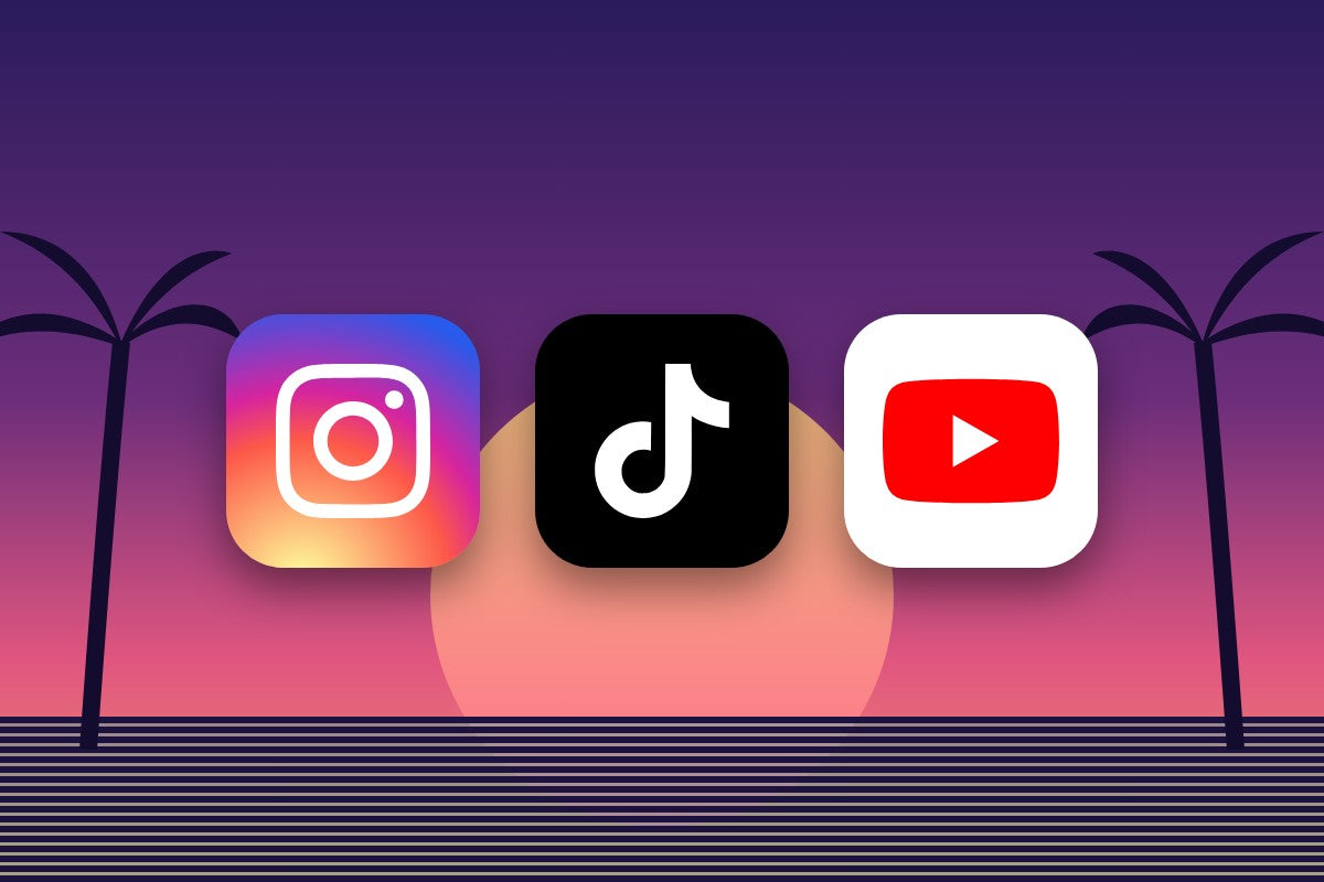 Instagram, TikTok and YouTube